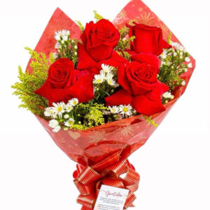 BUQUÊ DE 4 ROSAS