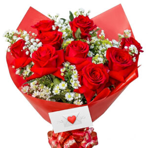 BUQUÊ DE 9 ROSAS