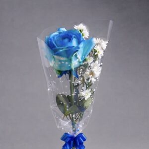ROSA AZUL ARRUMADINHA PARA PRESENTE