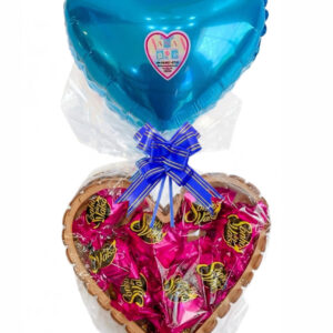 Coração de Chocolate Azul (sonho de valsa) tamanho p