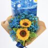BUQUÊ DE 2  GIRASSÓIS VAN GOGH