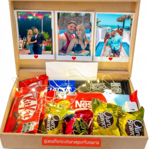 CAIXA BOX DE CHOCOLATE AZUL