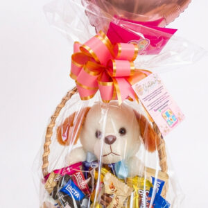 CESTA DE CHOCOLATE COM URSINHO DE CACHORRO