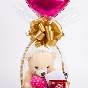 CESTA DE CHOCOLATE COM URSO