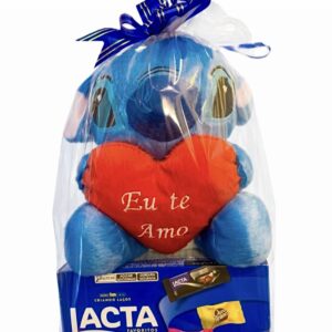 STITCH AZUL DE CORAÇÃO MENOR + CAIXA LACTA