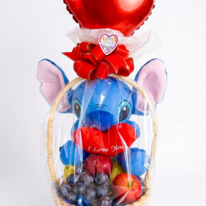 CESTA DE FRUTAS + STITCH