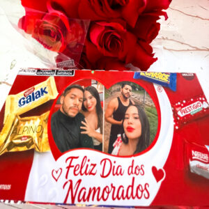 CAIXA DE BOMBONS DIA DOS NAMORADOS VERMELHA (Obs: Apenas a Caixa)